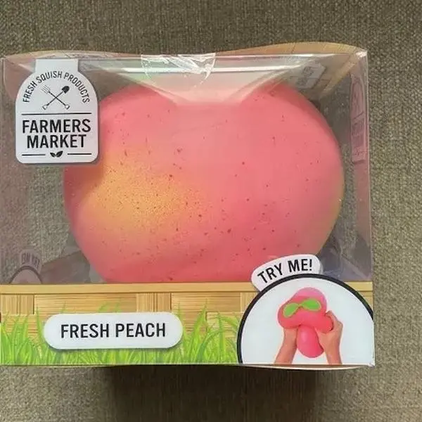 Market Fresh Sunny Days peach squishy stress relief toys