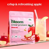 Bloom Nutrition Clear Protein - Clear Whey + Collagen Protein Blend | 20g Protein, 90 Calories, 0g Sugar, Light & Refreshing Fruity Drink | Protein for Women *contains dairy