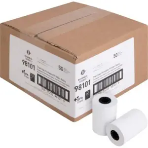 Business Source  2.25 x 55 in. Recycled Plus Receipt Paper, White - Pack of 50