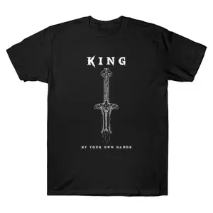 Oversized Atlantean Conan Sword - King by Your Own Hands Graphic T-Shirt Streetwear Holiday Wear y2k cotton fashion Streetwear Lover Gift Top Trending