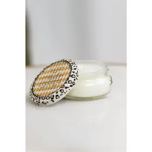 Tyler Candles 3.4 oz 1-Wick Candle with Leopard Print Lid for Aromatic Home Fragrance