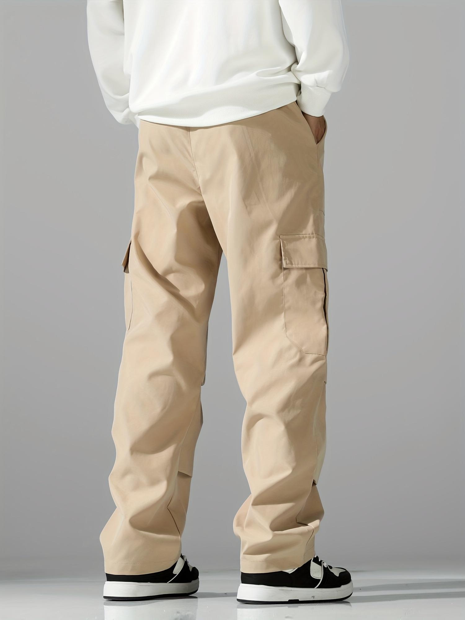 Men’s multi-pocket comfortable cargo pants for outdoor casual sports, long pants