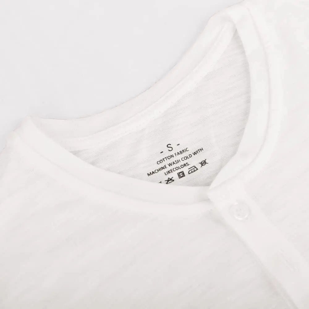 Mens Cotton Muscle Slim Fitted Sport Henley T-Shirt with Button Mens Cotton Muscle Slim Fitted Sport Henley T-Shirt with Button