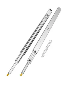 VEVOR 1 Pair Full Extension Drawer Slides 18 20 22 28 30 32 36 38 40 44 48 52 56 60 in, 500 lbs Load Capacity Locking Drawer Slides, Ball Bearing with Lock Side Mount Drawer Slide Rail