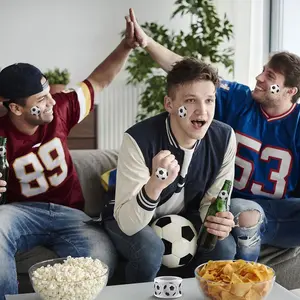 500 Personalized Football Roll Stickers, Creative Packaging, Sealed Notes for Events, Unique Ball Decor for Football Fans