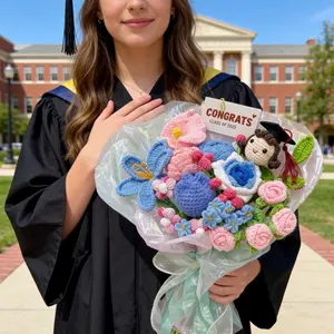 Crochet Graduation Bouquet with Custom Doll: Class of 2026 Gift - ETSY-111-0010
