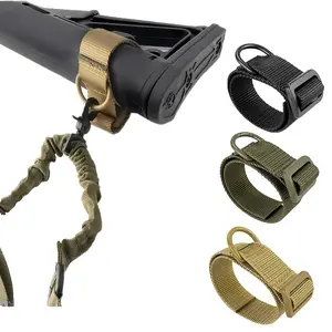 Universal Heavy-Duty Tactical Sling Adapter with Sturdy D-Ring - Reinforced Nylon Fabric for Enhanced Durability - Perfect for Hunting, Outdoor Activities, and Tactical Operations
