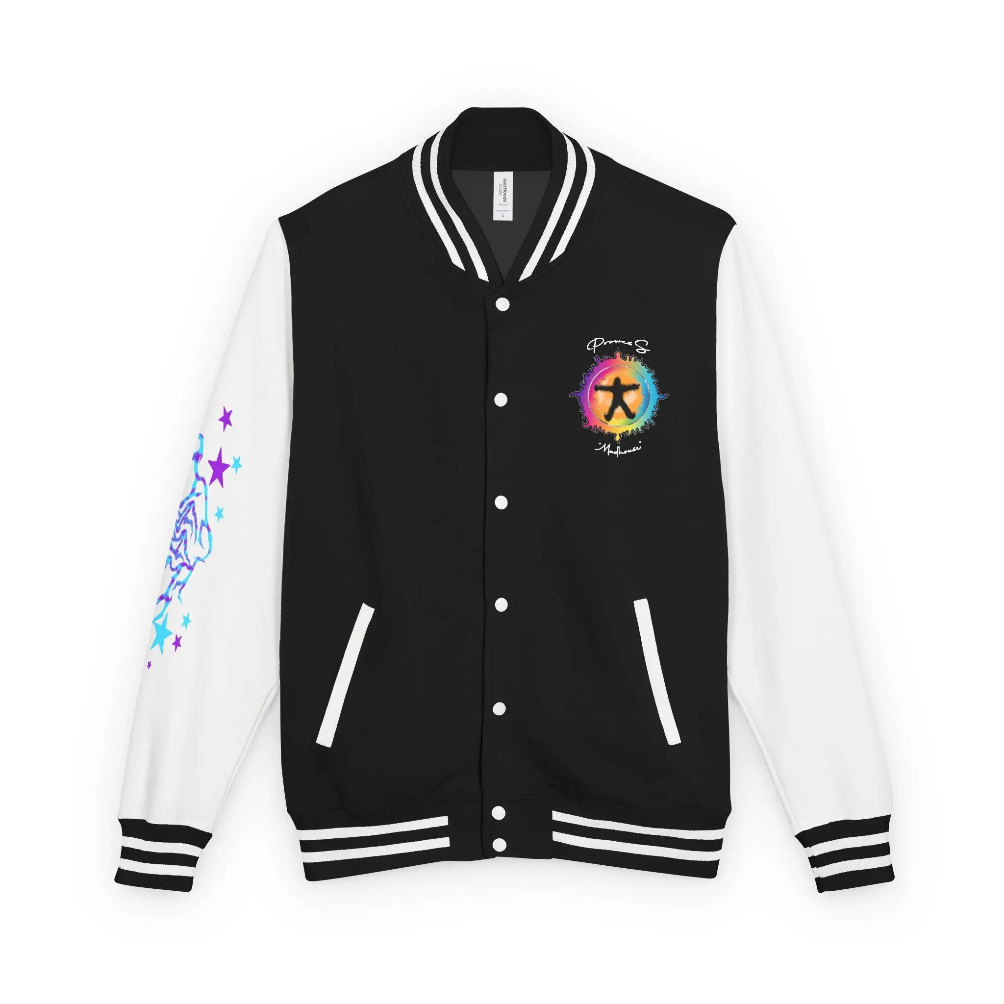 Divinity "Madhouse" Letterman Jacket — Retro Vaporwave y2k Varsity Jacket