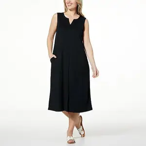 Comfort Code Stretch Jersey Knit Midi Lounge Dress
