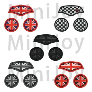 Union Jack Car Cup Pad Groove Coaster For Mini Cooper SJCW Clubman F54 F55 F56 F60 Countryman Auto Non-slip Mat Pad