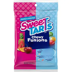 SweeTARTS Chewy Fusions Candy, Fruit Punch Medley, Sweet and Tart, 3 Ounce