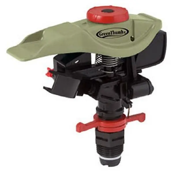212 MAIN Polymer Impulse Sprinkler Head - Outdoor Garden Watering Tool That Irrigates Garden Areas (Green Thumb Design)