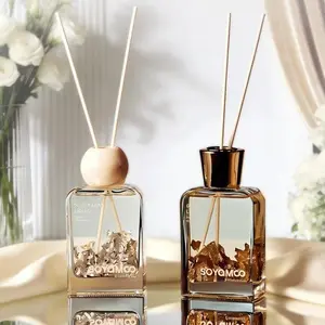 150ml Gold-Silver Foil Reed Diffuser - Unisex Aroma Fragrance Air Freshener, Elegant Office Entryway Decor, Ideal Home Care Supplies Gift