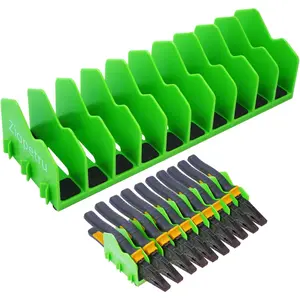 Plier Organizer Rack, 10-Slot Pliers Organizer for Tool Box Drawer, Tools Organizers Players with Non-Slip Rubber Base, Fits 0.8" Tools, 3" H Drawers（1 Pack