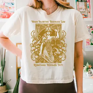 When Injustice Becomes Law Resistance Becomes Duty Shirt, Feminist Resistance Shirt, Social Justice Tshirt, Feminist Shirt, Feminist Gift