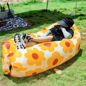 Inflatable Lounger Air Sofa Hammock, Portable Waterproof Couch for Camping, Outdoor Beach Hiking Picnics Music Festivals