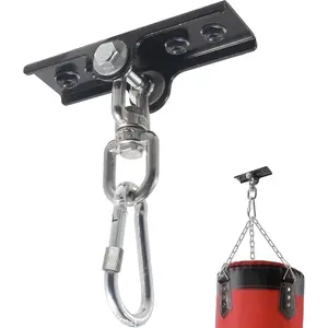 Heavy Duty Punching Bag Hanger with 360° Swivel, Reinforced Steel Ceiling Mount Holds Up to 300 lbs for Boxing, MMA & Home Gym Training