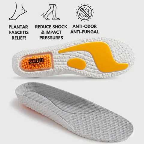 Soft Elastic Breathable Shoe Insoles,Plantar Fasciitis Insole,Work Boot Insoles Comfortable Shock-absorbing Sports Insoles,sweat absorption,Memory Foam Breathable Shoe Inserts,springtok