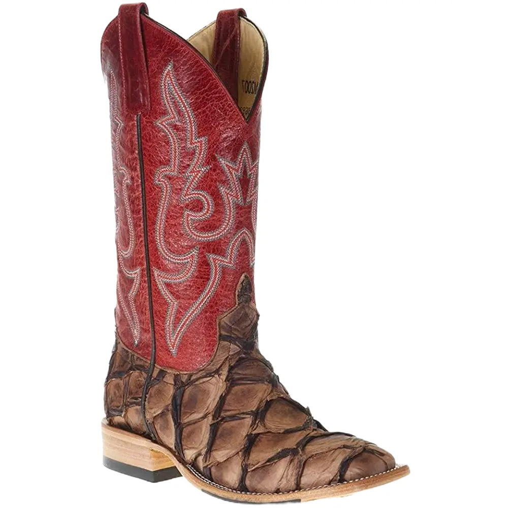 Macie Bean Ladies Pirarucu Cigar Matte Red Sinsation Boots M2007