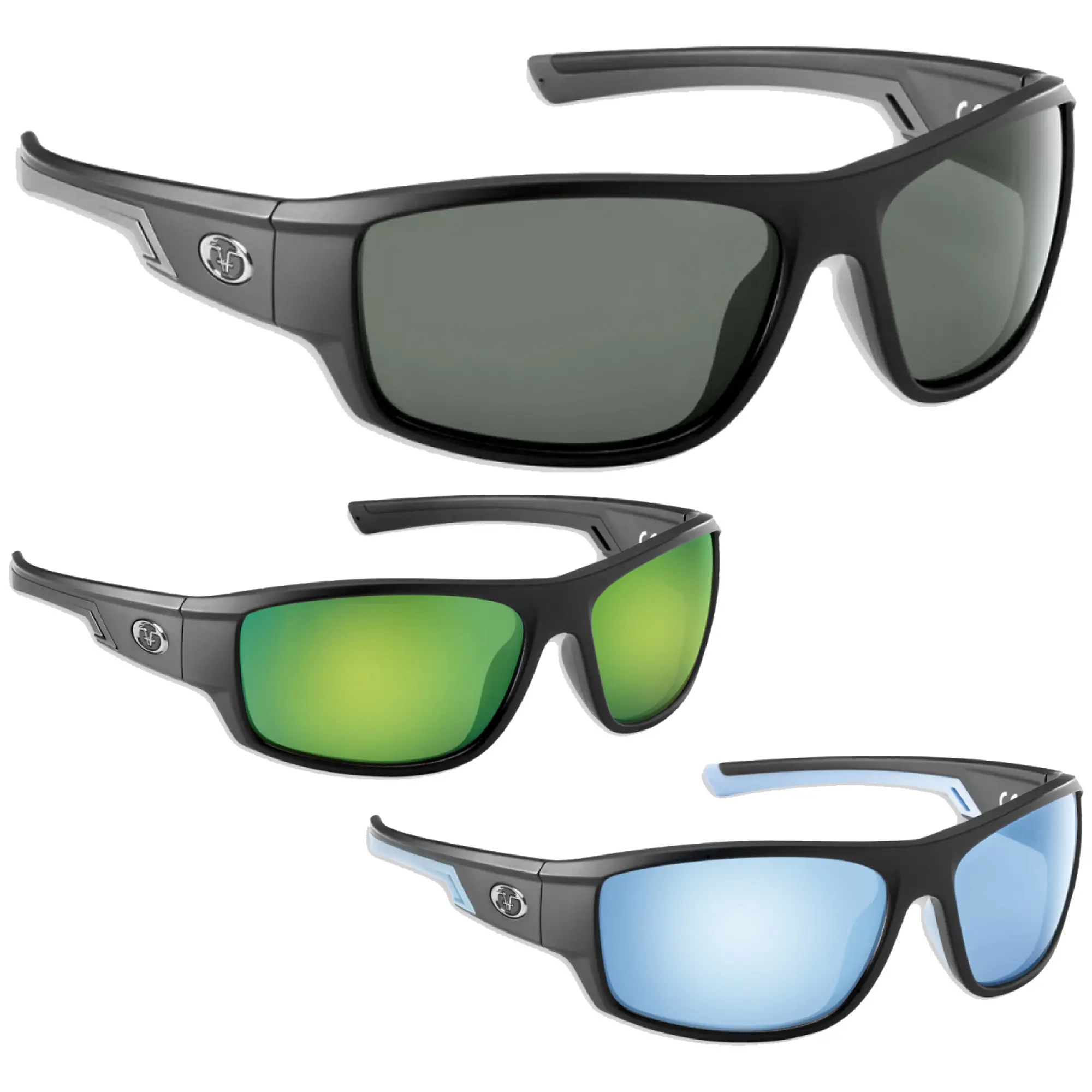 Flying Fisherman Reefline Polarized Sunglasses, Durable Sunglasses, Lightweight Sun Glasses, Polycarbonate, Blocks Wind, Sun, And Water Spray, Uv Protection Lens, Fishing
