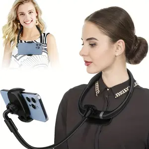 Lazy Bracket, 360 Degree Rotating Universal Flexible Mount Gooseneck Phones Stand for Bed, New Neck Hanger Bracket Lazy Bed Bedside Table Outdoor Trip Record Selfie Mobile Phone Bracket, Phone Holder for Bed