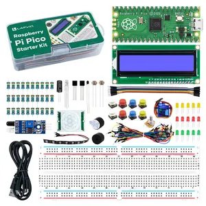 Raspberry Pi Pico Starter Kit, Complete Electronics Learning Set with LCD Display，Raspberry Pi Pico Learning Kit, Beginner-Friendly Circuit & Sensor Project Set，Complete Raspberry Pi Pico DIY Electronics Kit