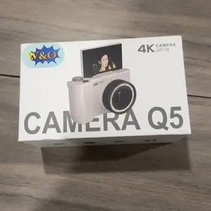 Digital Camera for Photography  with Fill Light, 4K Vlogging Camera, 16X Digital Zoom Compact Cameras, 180°Flip Screen Camera, 48MP Vlogging Camera with 32GB Card, Point and Shoot Digital Cameras