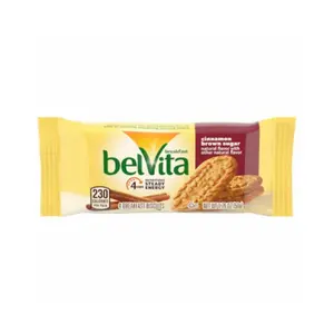 Midwest Distribution  1.76 oz Mondelez Belvita Cinnamon & Brown Sugar Biscuit - Pack of 8, Coffee, Snack