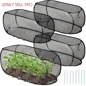 Foldable Mesh Plant Protection Net, Durable Raised Garden Bed Net, Animal and Insect Barrier, Reusable Fruit Vegetable Seedling Protector