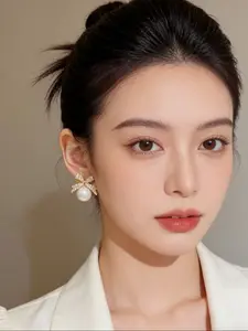 Elegant Bow Rhinestone Earrings, High-Quality Versatile Style, Delicate Ear Jewelry Accessories, Perfect for Any Occasion