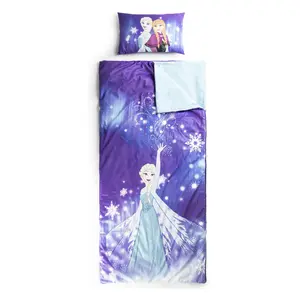 Jay Franco Kids Disney Frozen 2 Piece Set Indoor Sleeping Bag for School and Sleepovers