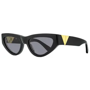 Bottega Veneta Cat Eye Sunglasses BV1176S 001 Black/Gold 55mm