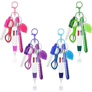 24 count Nurse Pen Set Include Permanent Marker Pen Pen Lights for  Retractable Ballpoint Pen   Clip Foldable  LED Flashlight  for  (Blue Green  Purple)