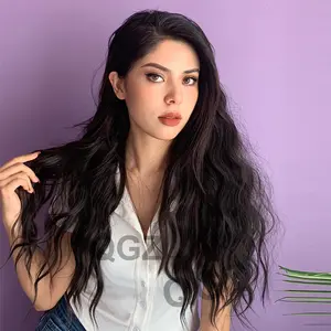 Hair Extensions  Clip in Hair Extensions 4PCS Thick Synthetic Long Wavy Hairpieces for Women 20 Inch