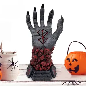 New Halloween Berserk Hand of God Resin Craft Decoration, Berserker Statue Figurine, Unique Home Decor Gift Idea