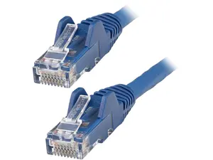 StarTech.com N6LPATCH3BL 3ft (90cm) CAT6 Ethernet Cable - LSZH (Low Smoke Zero Halogen) - 10 Gigabit 650MHz 100W PoE RJ45 UTP Network Patch Cord Snagless w/Strain Relief - Blue CAT 6, ETL Verified (N6LPATCH3BL)