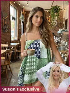 Women's Summer Boho Bohemian Chic Style Backless Crop Top, Loose-Fitting Sleeveless Design, Perfect for Casual Wear & Daily