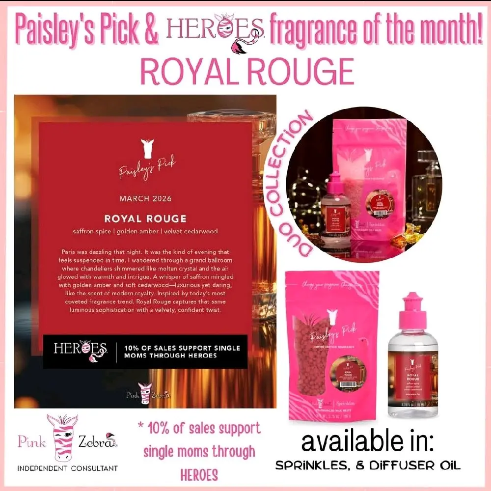 Pink Zebra Paisley's Pick Scent of the Month Home Fragrance