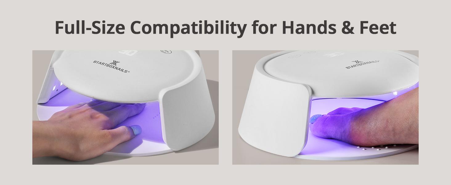 BTArtboxnails XCuringPRO Nail Lamp - Globally Certified Nail Dryer, Ecostead UV LED Beads Instant Cure Nail Light with 4 Timer, Smart Sensor, LCD Display for Curing Gel Nail Polish