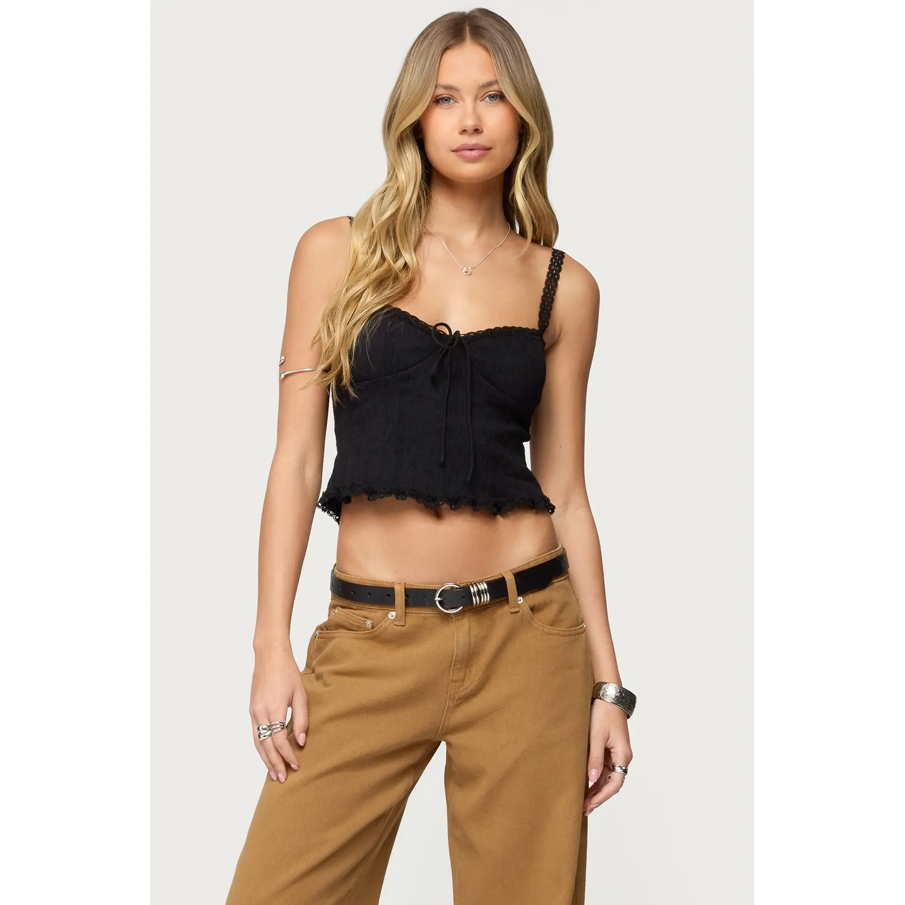 Lacey Knit Tank Top