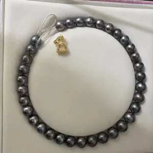 0659 11-15mm Pearl necklace salt water pearls for birthday/anniversary/holiday /retirement/ graduation presents