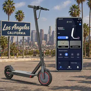 Electric Scooter for Adults – 19 MPH Top Speed, 350W Motor, Foldable Commuter Scooter with App Control, Seat and Bag