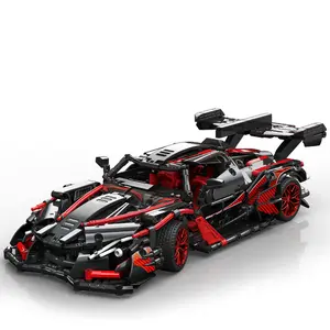 Adults Challenging Racing Car Building Blocks Kit, 1:14 1391 Pieces Car Model Building Set DIY Toys