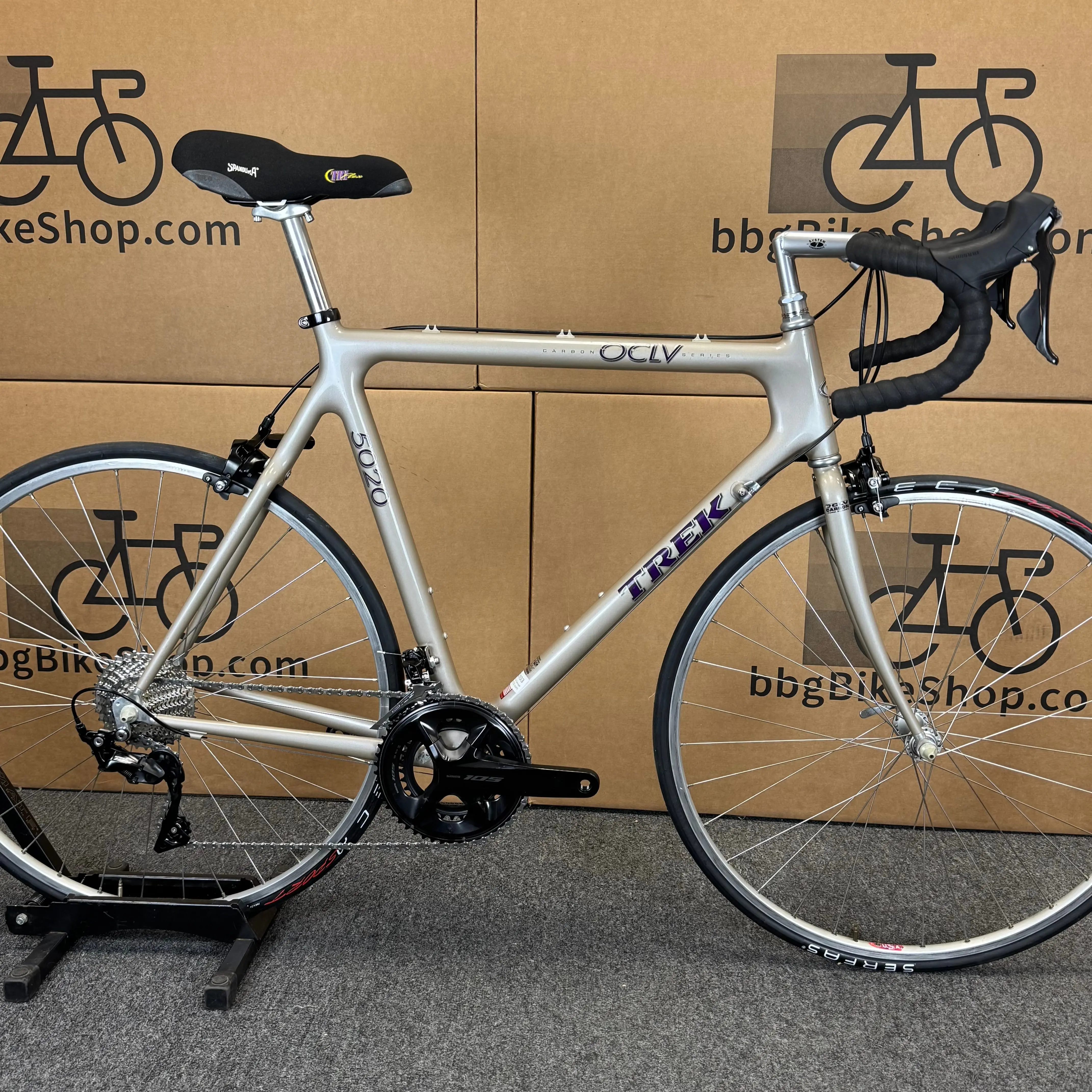 Used Trek 5020 OCLV Carbon Fiber Road Bike-1997, 11-speed Shimano 105, 60cm