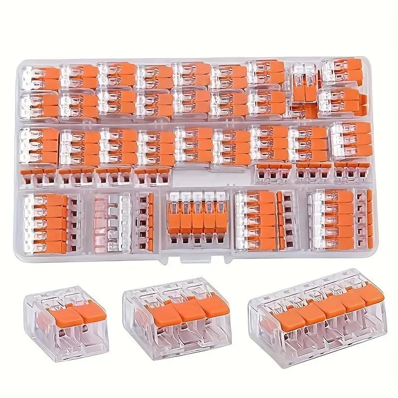 Universal Quick Insert Terminal, Electrical Equipment Connector, High Quality Brass Tin Plated Terminal, PVC Flame Retardant Case, Wire Connector Terminal, Durable Reliable Connectors