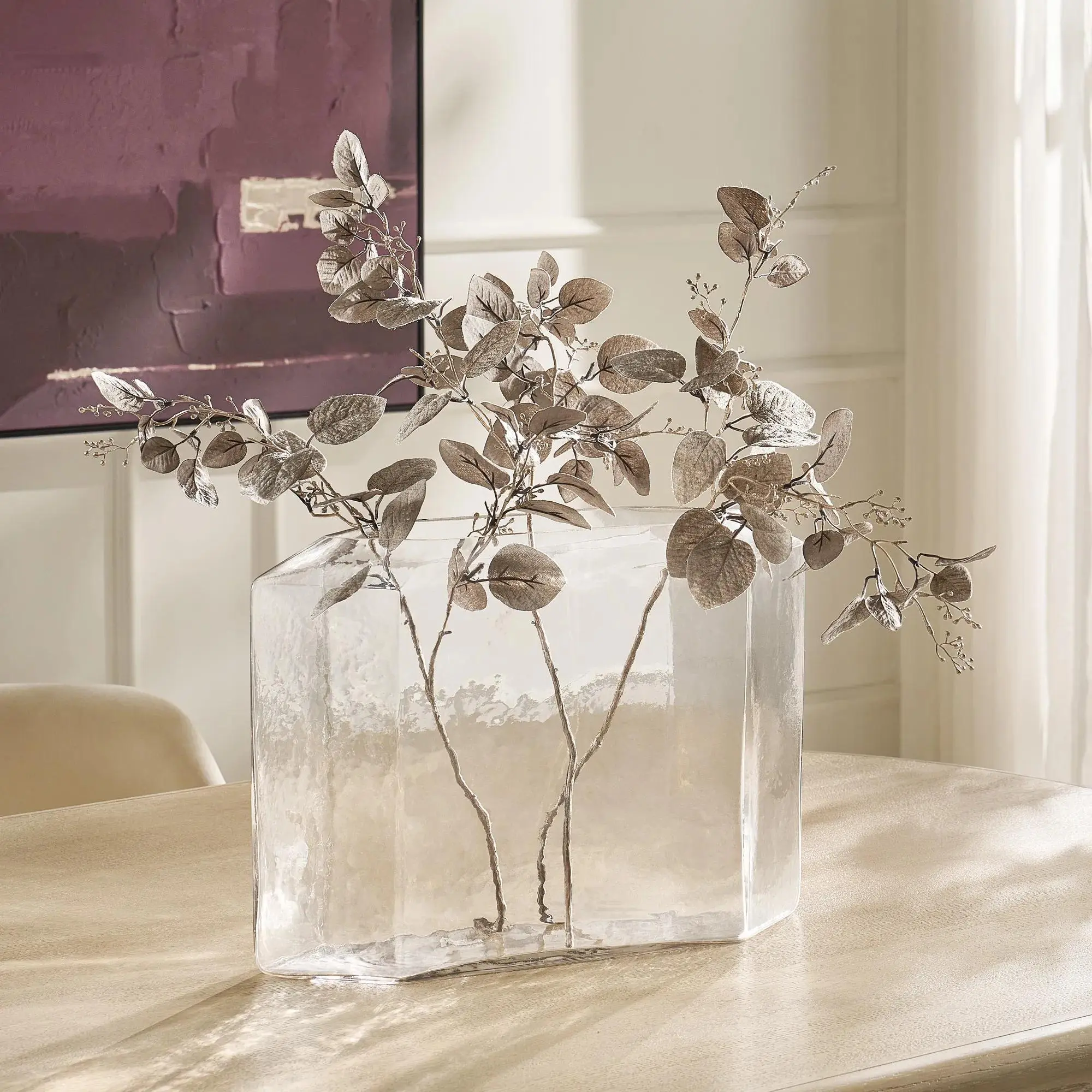 Z Gallerie Studio Glass Vase, Home Decor Centerpiece for Room Decor