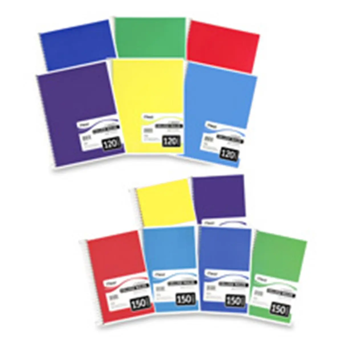 Mead MEA06710 Spiral Notebook - 3 Subjects, College-Ruled, 120 Sheets, Heavyweight Cover, 11in x 8.50in, Assorted Colors