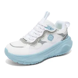 Women's Trendy Chunky Sneakers Breathable Mesh & Color-Block Design Casual Shoes, Shock-Absorbing Thick Sole, Soft Lining for All-Day Comfort-Ideal for Daily Outfits, Street Fashion, Light Sports