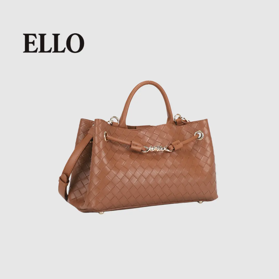 Rhea Women's Chic Quilted Satchel with Metal Accents Elegant Top Handle Handbag with Detachable Shoulder Strap for Daily Commute