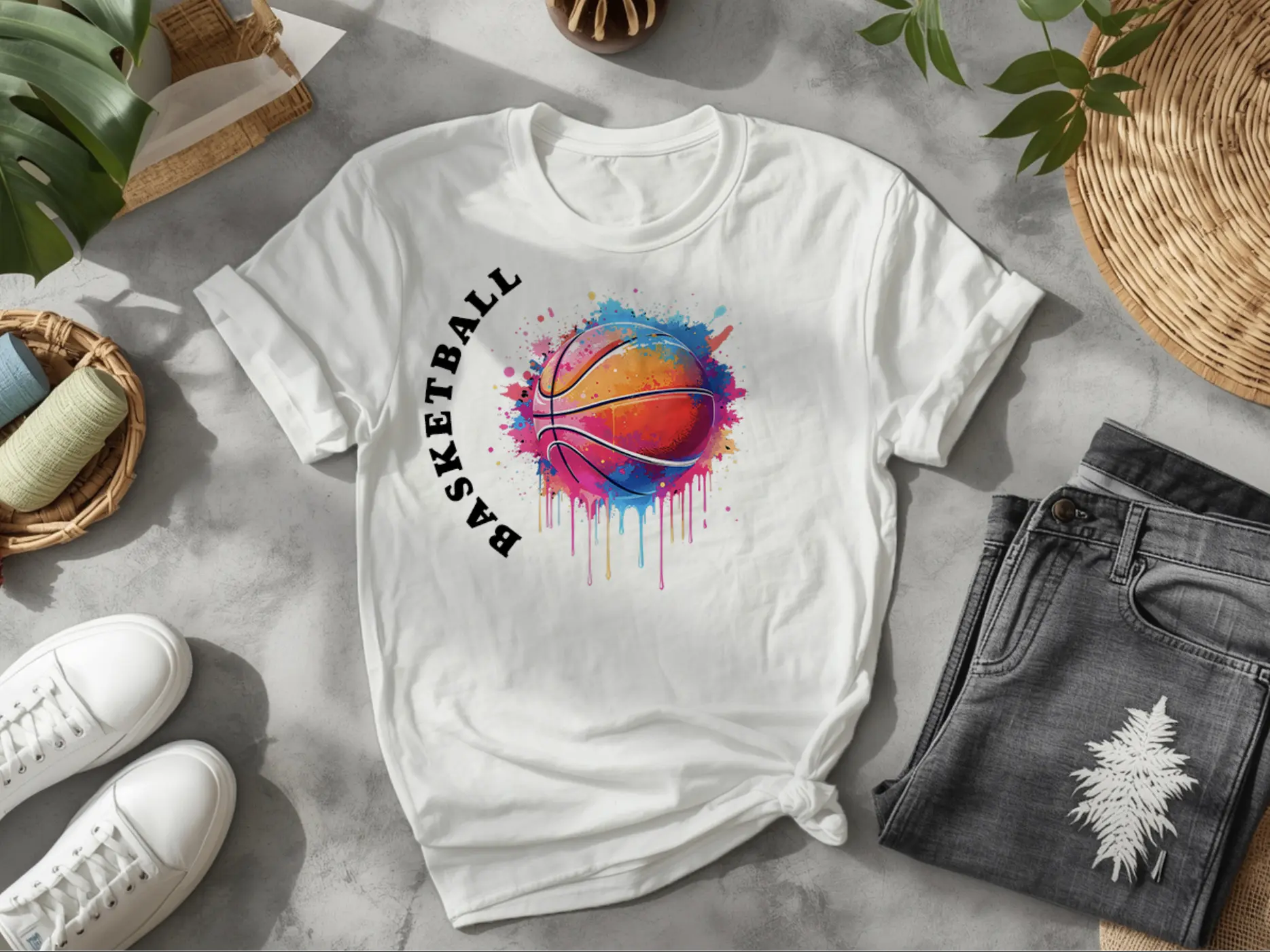 Basketball DTF Transfer Sheets – DTFs for Tees, Hoodies & Spring Gifts – Heat-Press Ready